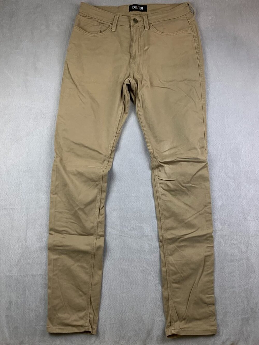 DU/ER Men's Slim Chino Pants in Khaki